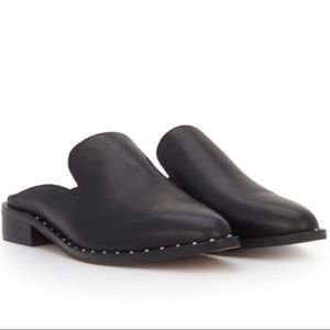 Sam Edelman Black Lewellyn Studded Leather Flats